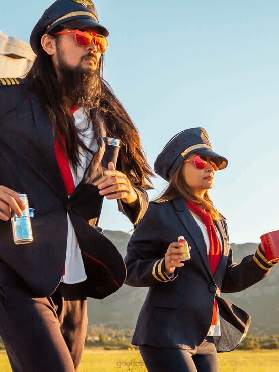 Goodr T6H2X113 les yeux rouges du capitaine blunt