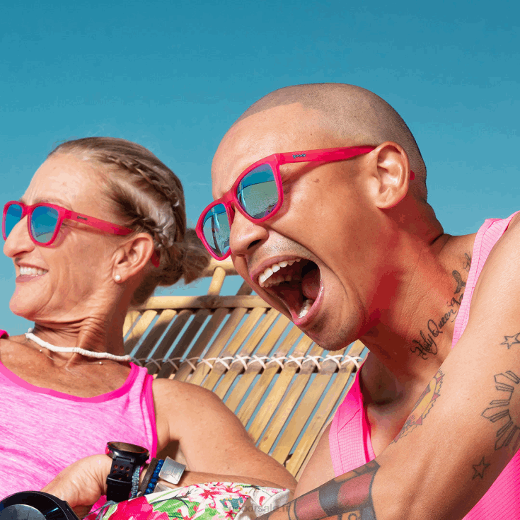 Goodr T6H2X8 flamants roses lors d'une croisière alcoolisée